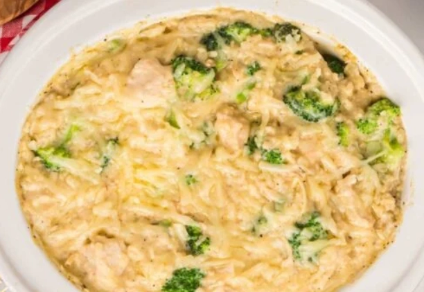 easy crockpot chicken and rice with broccoli