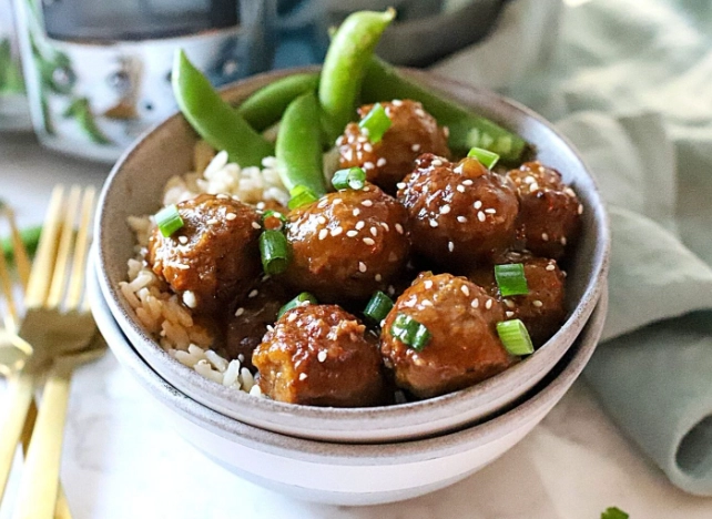 crockpot teriyaki meatballs