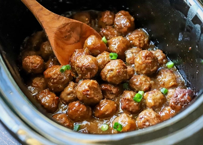 crockpot teriyaki meatballs