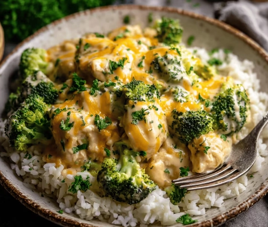 one pot chicken broccoli rice