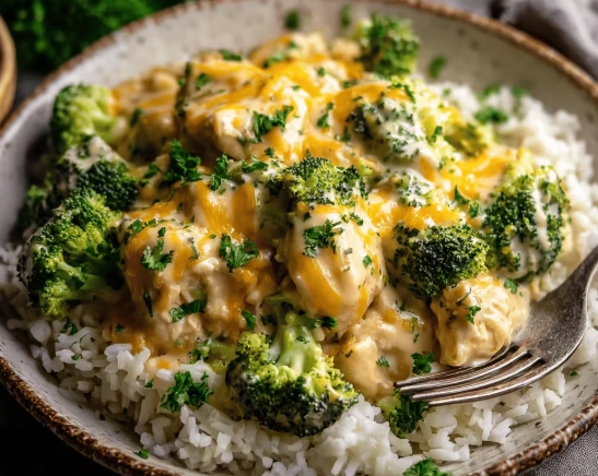 one pot chicken broccoli rice