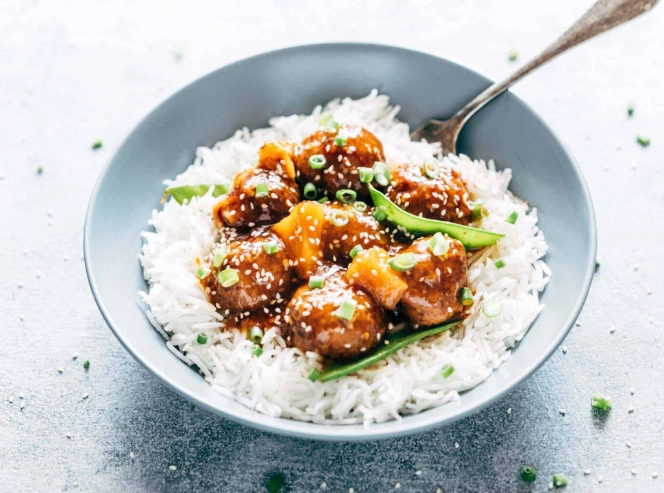 teriyaki pineapple meatballs