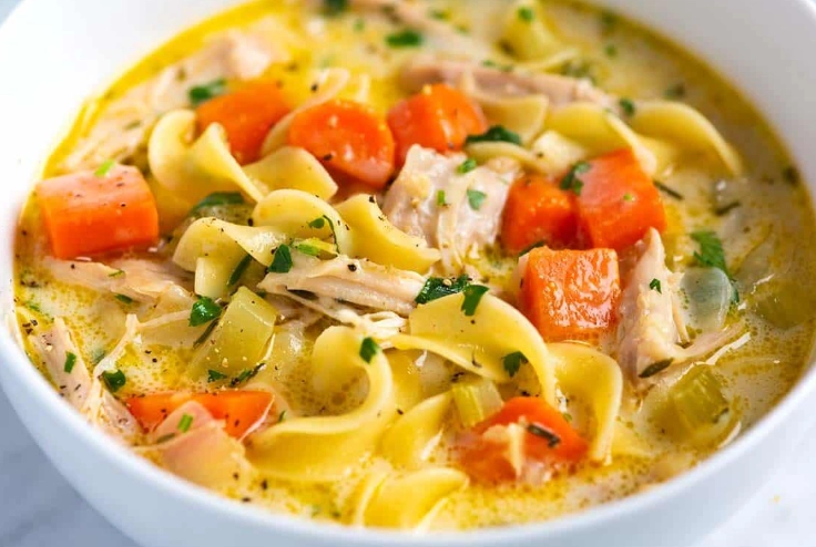 crack chicken noodle soup