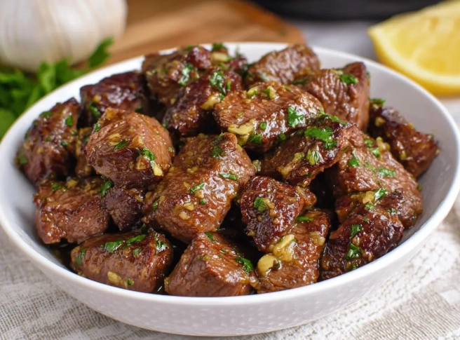 garlic butter steak bites