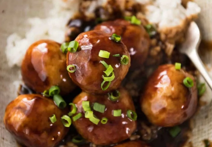 Teriyaki meatballs frozen