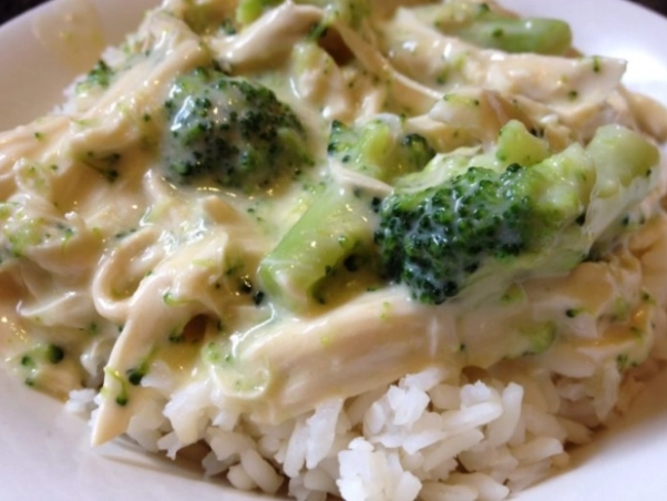 crockpot chicken rice broccoli
