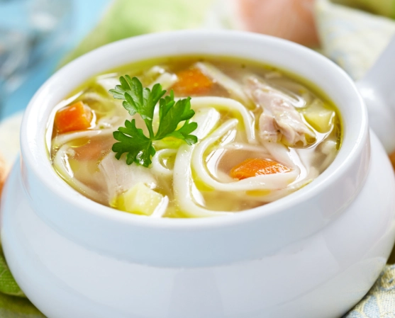 crack chicken noodle soup