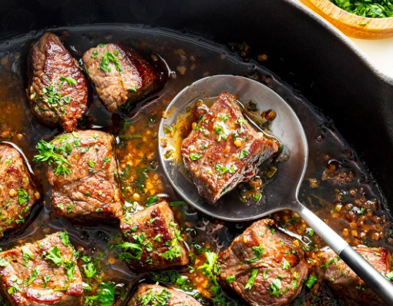 garlic butter steak bites