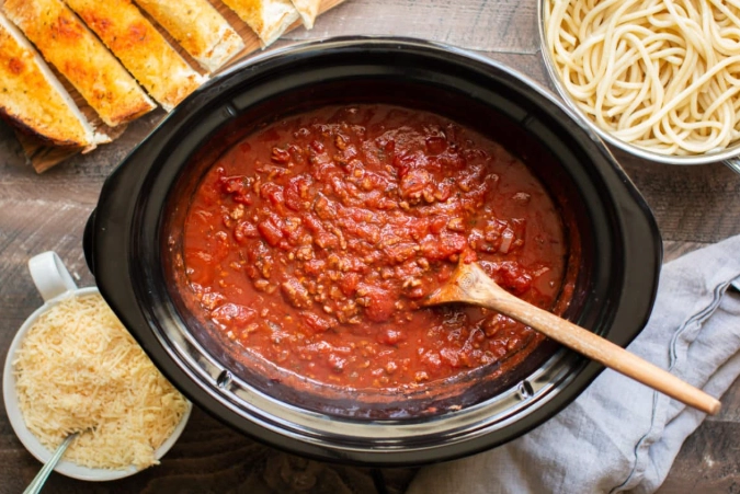 slow cooker spaghetti sauce recipe