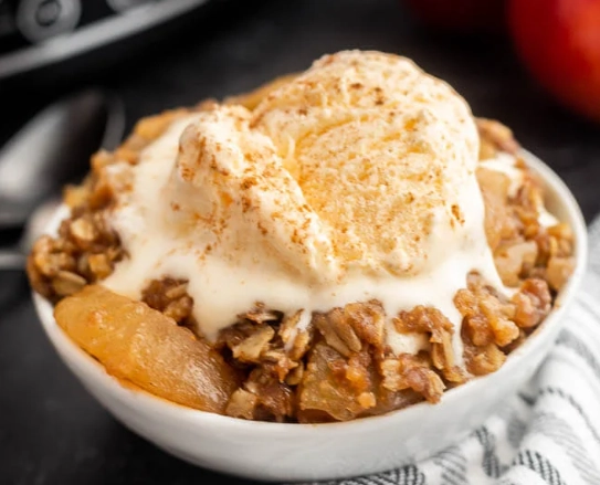 slow cooker apple crisp healthy