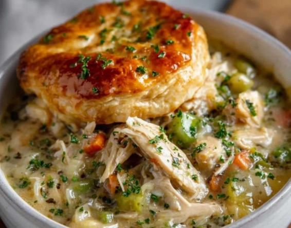 slow cooker chicken pot pie
