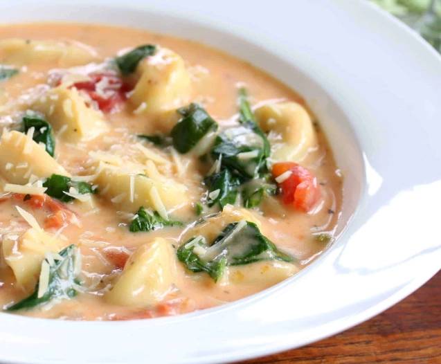 creamy tortellini soup recipe