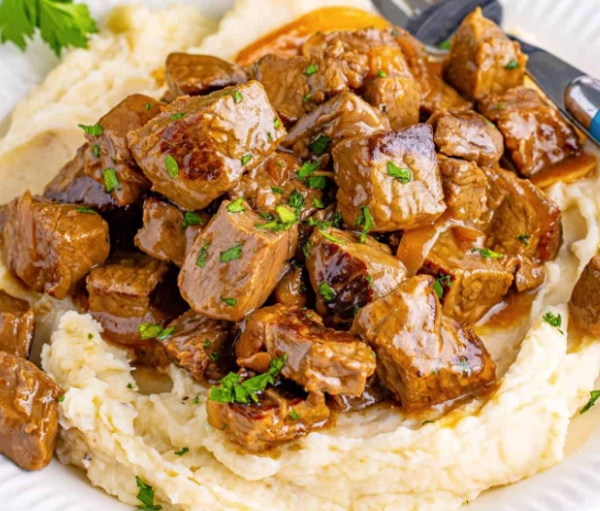 garlic butter steak bites recipe