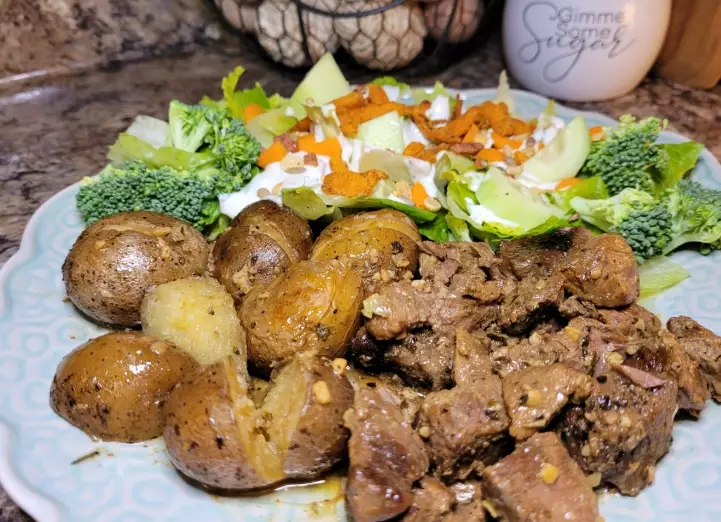 garlic butter steak bites recipe