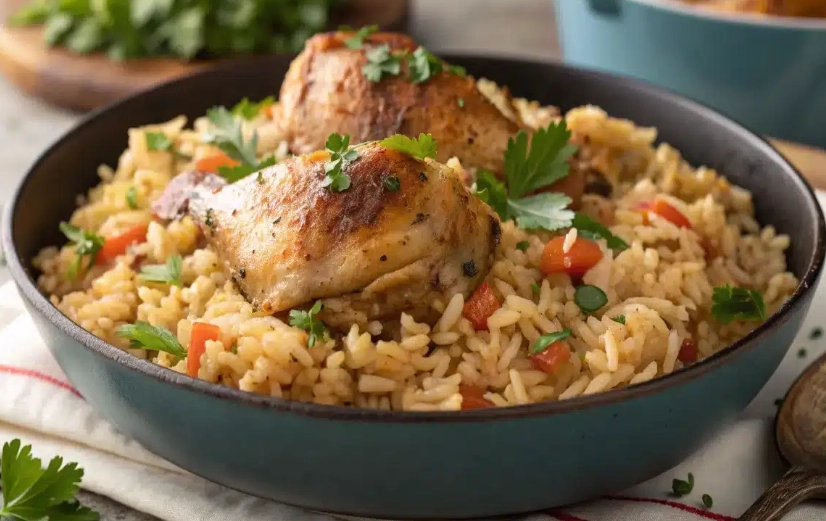 one pot chicken and rice