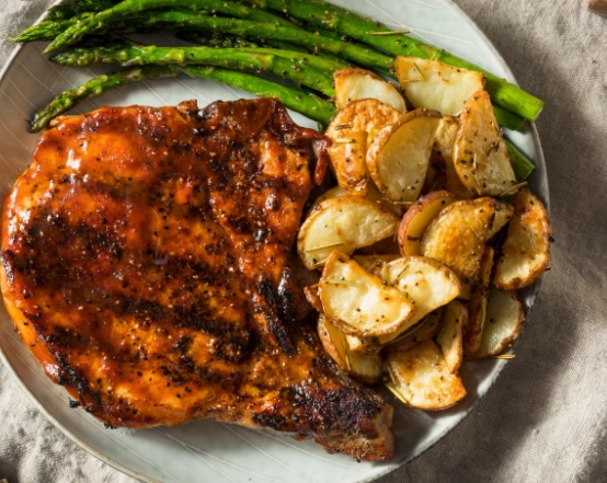 Is rice a good side for pork chops?