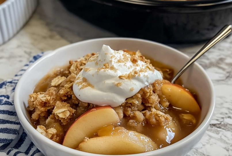 slow cooker apple crisp