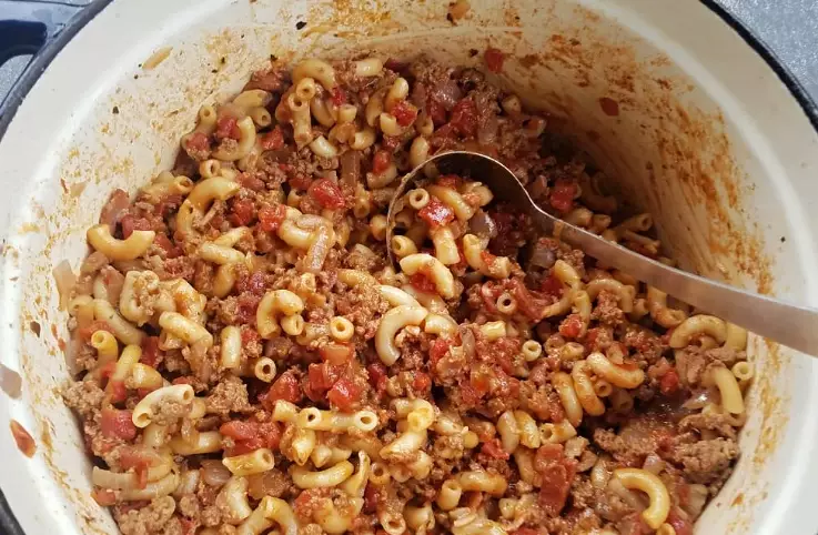 Hungarian goulash American chili mac