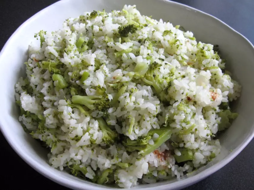 one pot rice and broccoli