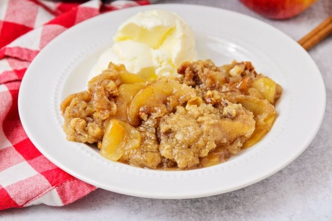 slow cooker apple crisp