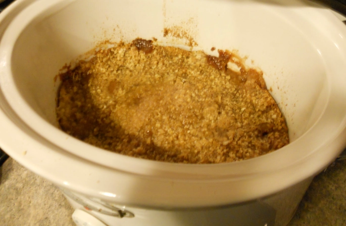 crock pot apple crisp with oats