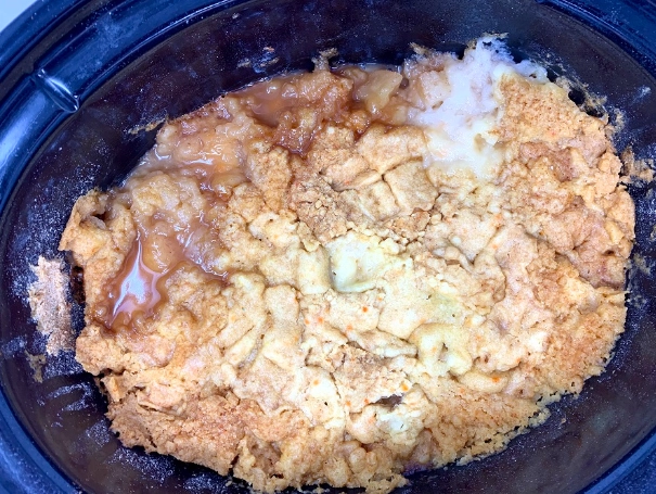 apple crisp with cake mix