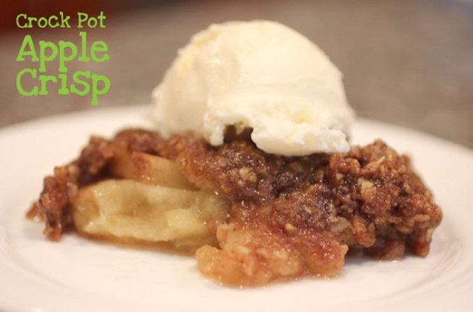 simple crock pot apple crisp