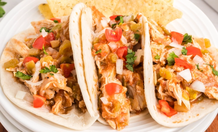 slow cooker tacos chicken