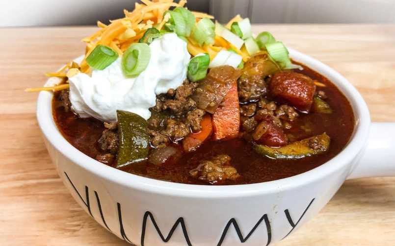 slow cooker chili mac