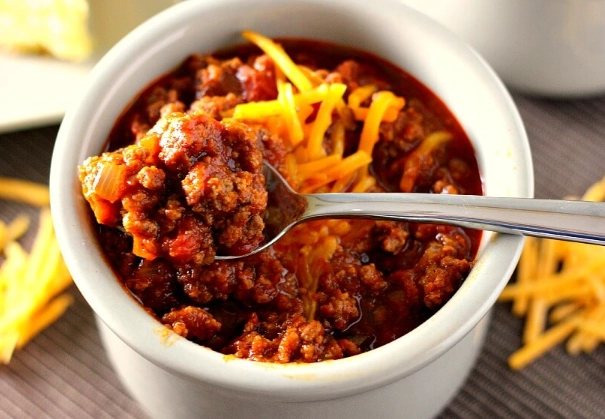 Crockpot chili Mac no beans