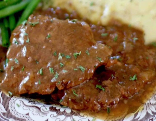 cube steak with onion soup mix
