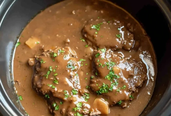 Swiss steak crock pot recipe