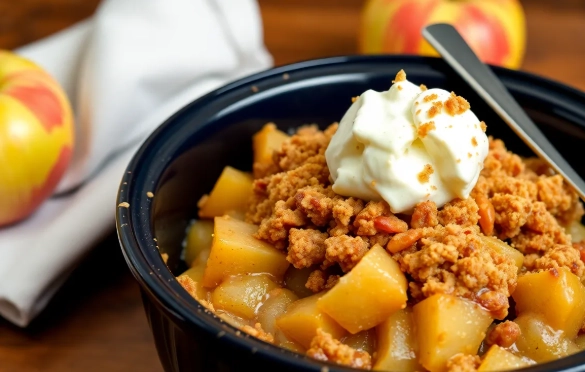 slow cooker apple crisp