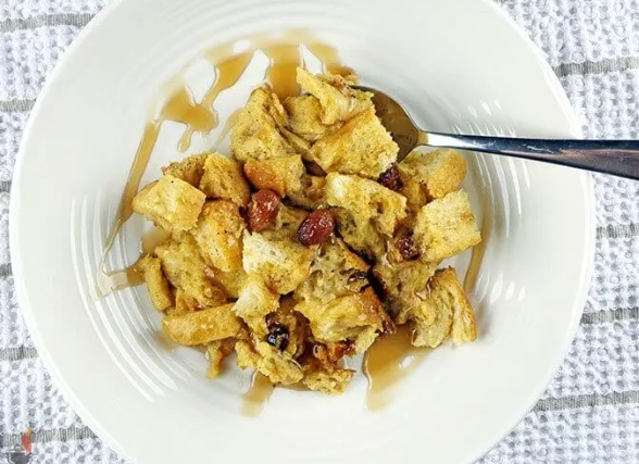 slow cooker bread pudding