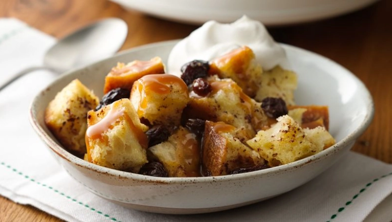 slow cooker bread pudding recipe