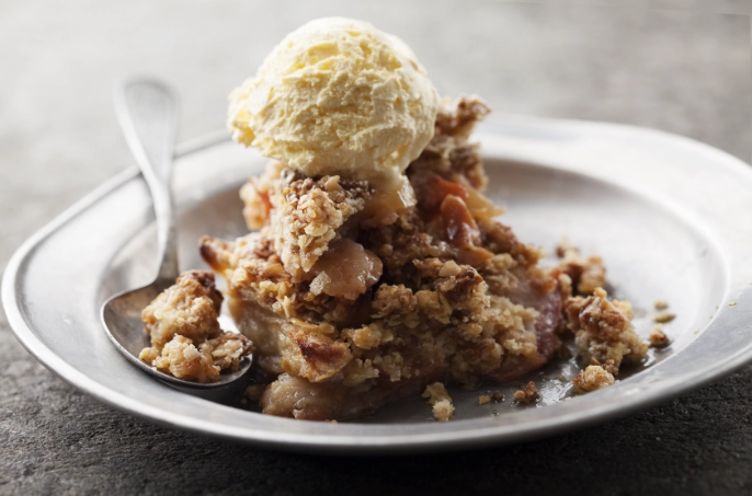 slow cooker apple crumble