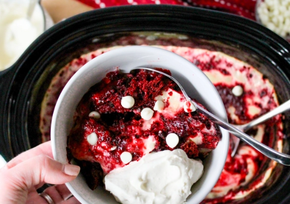 slow cooker lava cake