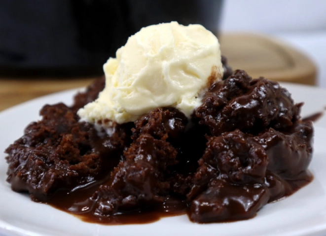 slow cooker lava cake recipe