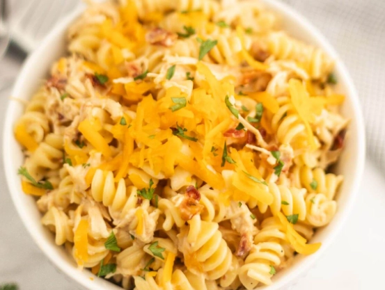 slow cooker chicken pasta