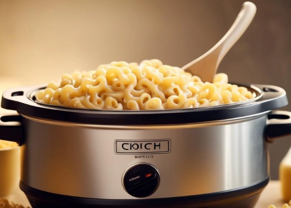 uncooked pasta in crock pot