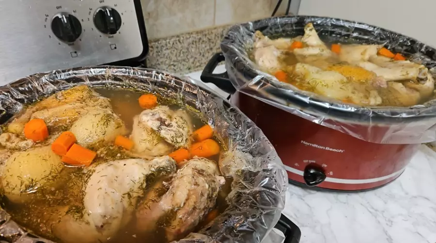Can you overcook chicken soup in a slow cooker?