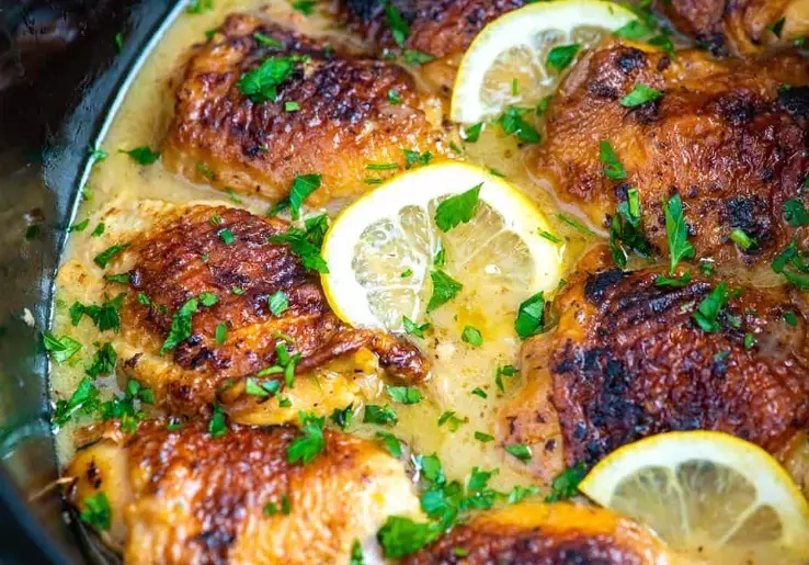 easy crockpot chicken thighs easy crockpot chicken thighs