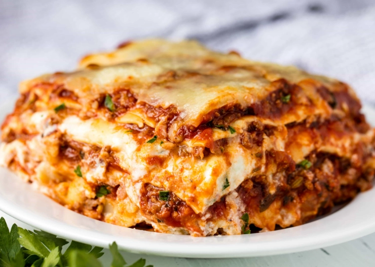 oven baked lasagna time