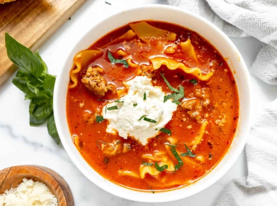 easy lasagna soup