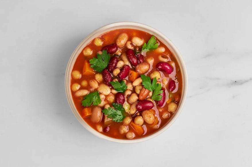healthy plant-based soup