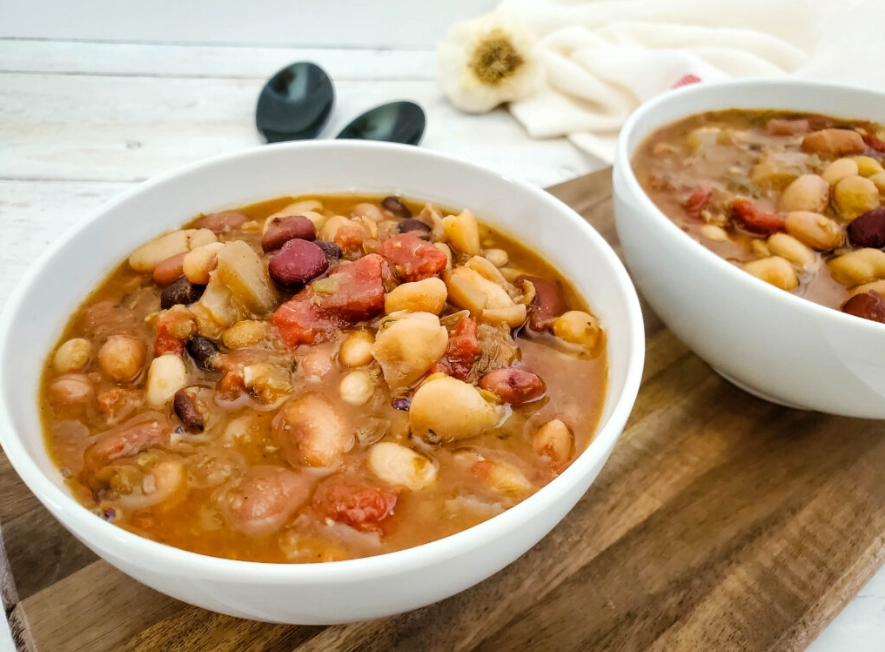 slow cooker bean soup