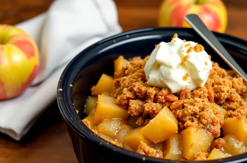 easy slow cooker apple crisp easy slow cooker apple crisp