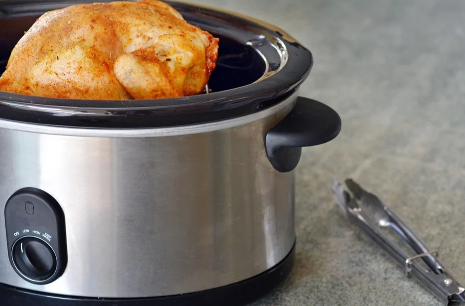 raw chicken in slow cooker