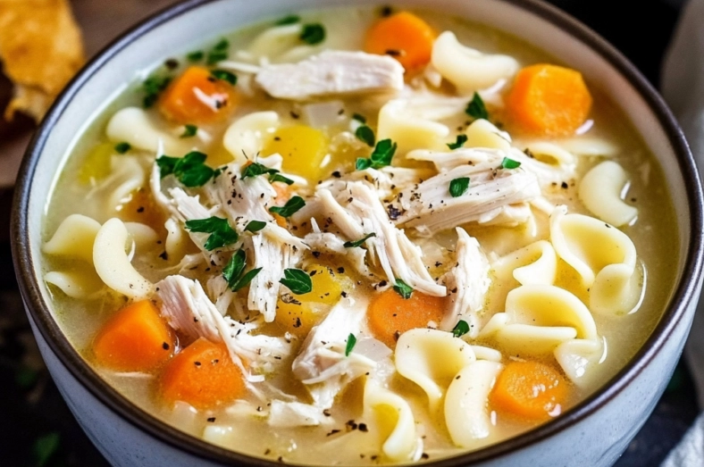 easy chicken noodle soup slow cooker
