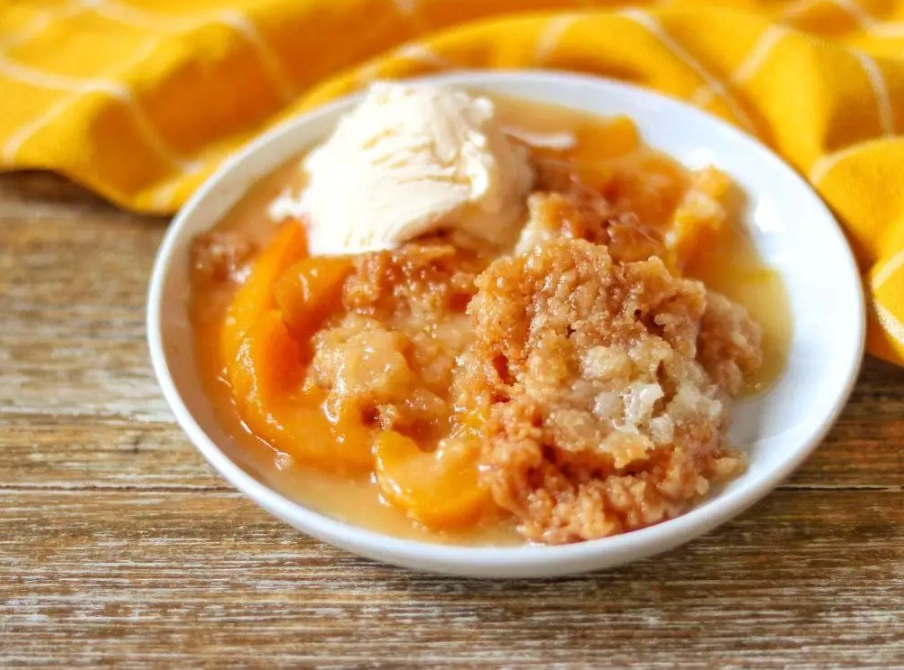 peach cobbler with cake mix peach cobbler with cake mix
